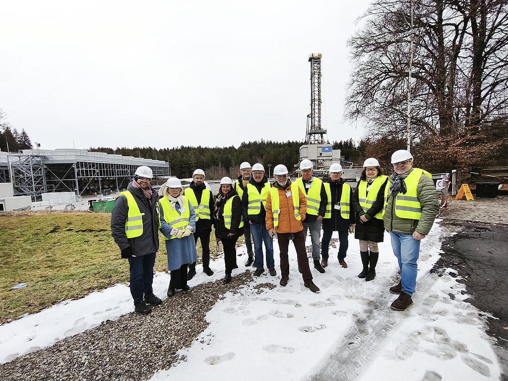 Delegation unterwegs zum Thema Tiefengeothermie