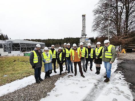 Delegation unterwegs zum Thema Tiefengeothermie