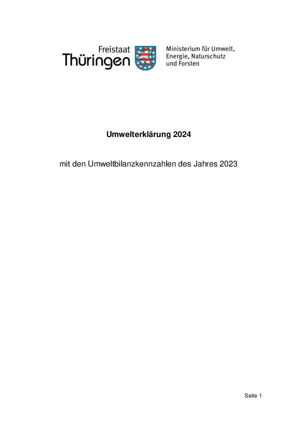 Umwelterklärung 2024